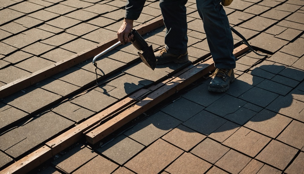 Professional steel roof replacement installation in Bayonne NJ showing durable metal roofing materials